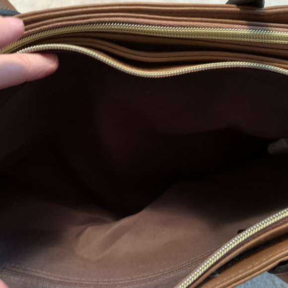 Studio Collection by Straw Studios NWT Cognac Bag - Picture 6 of 14